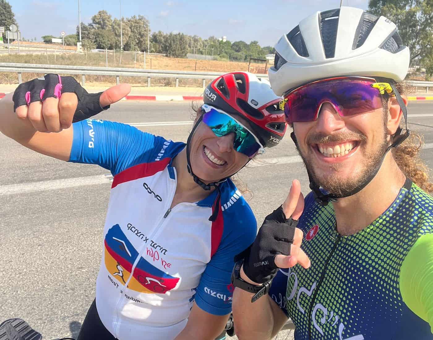 Aya M. and Lior Weizman smile