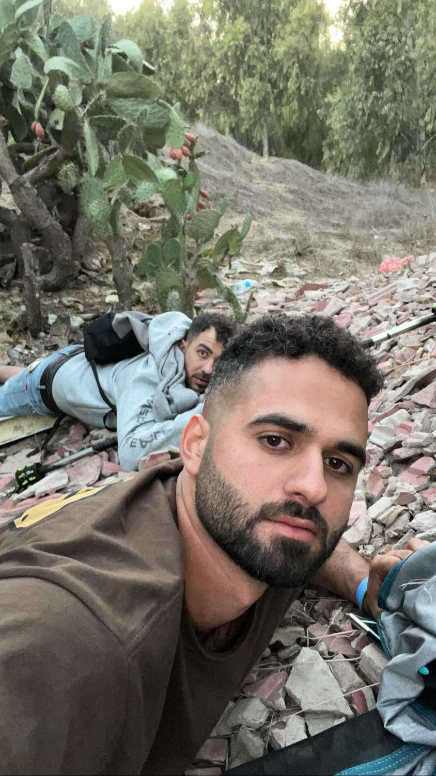 Last photo of Omer with his friend Sharon Gordani RIP