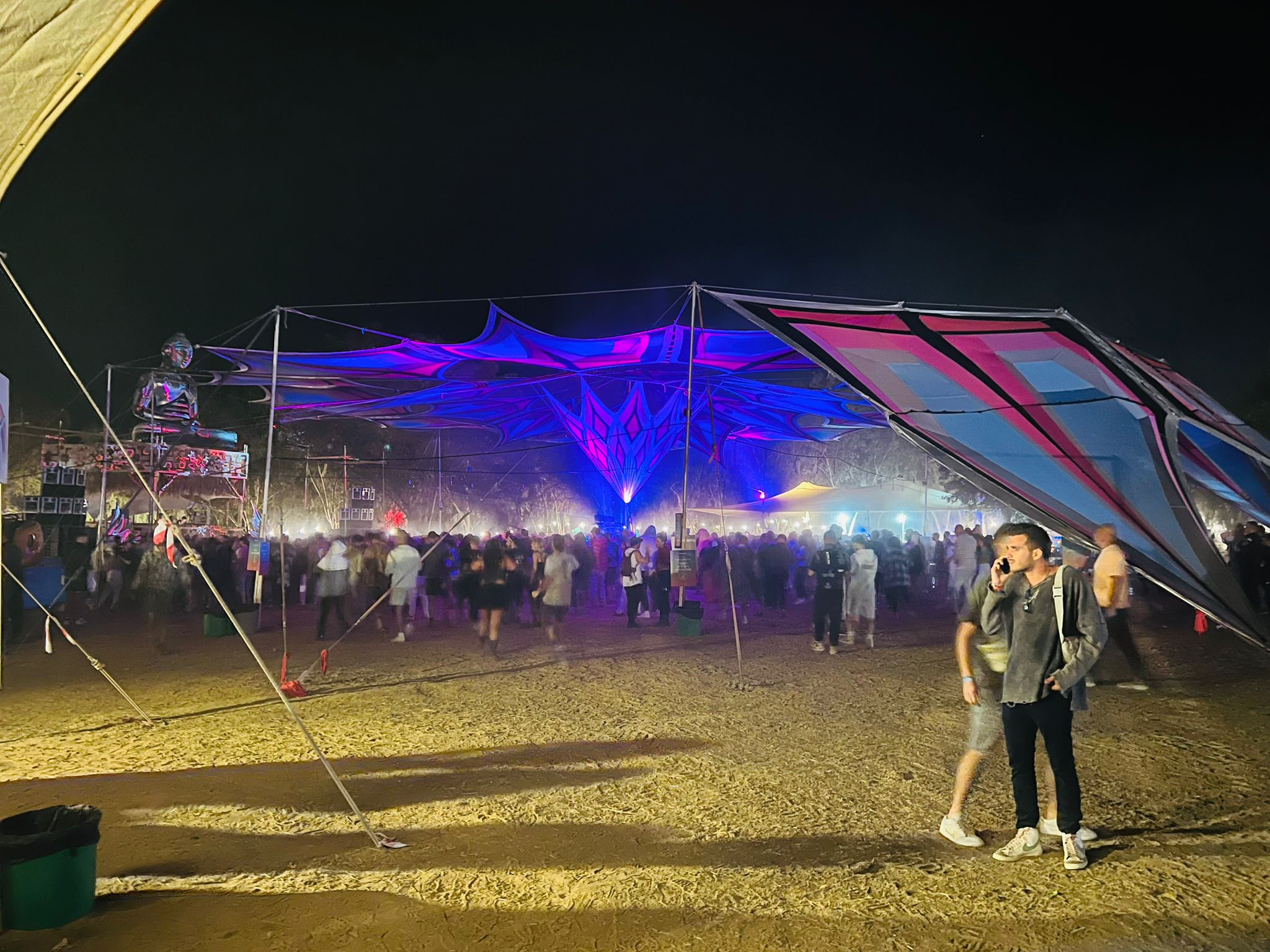The dance floor at the Supernova festival in Israel