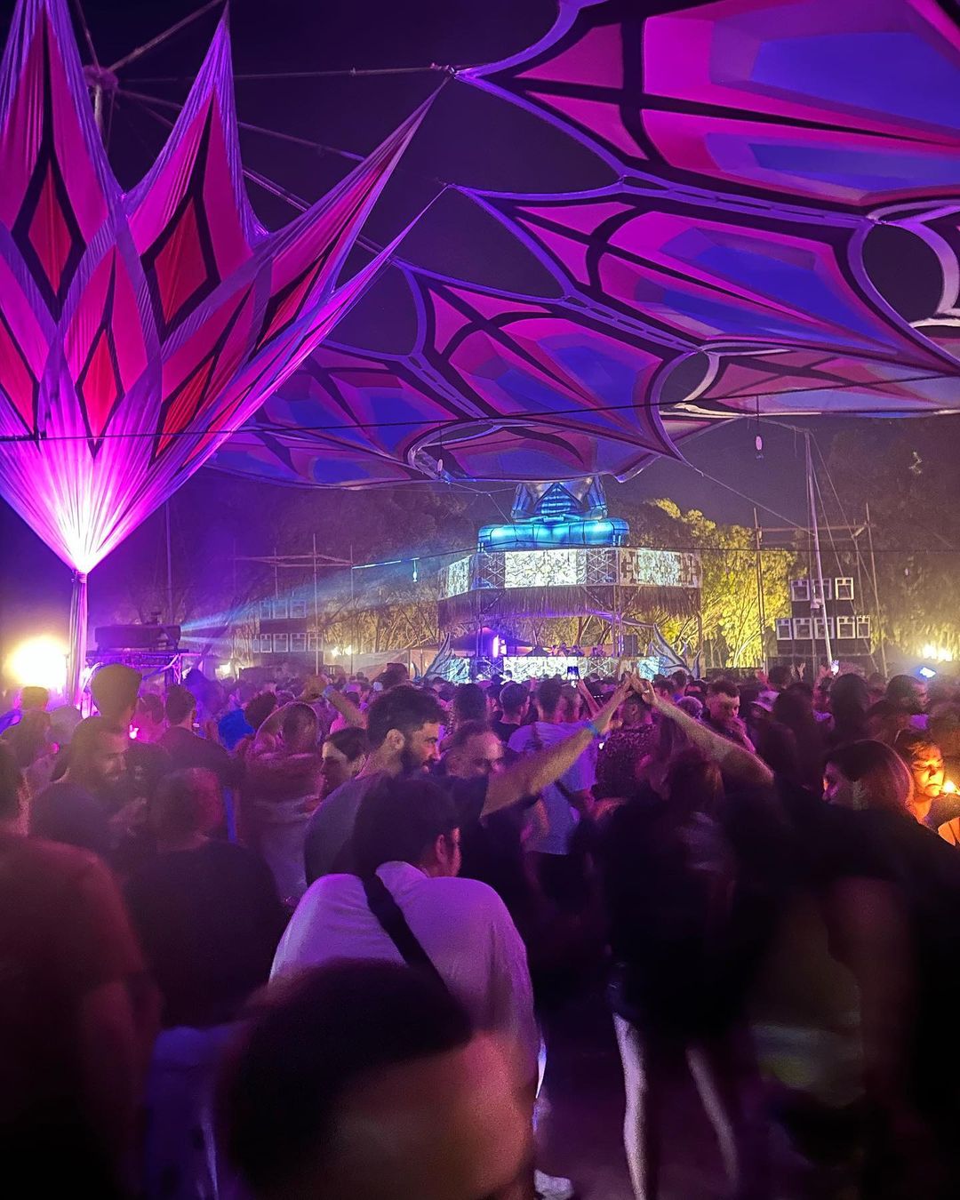 People dance at the Supernova music festival