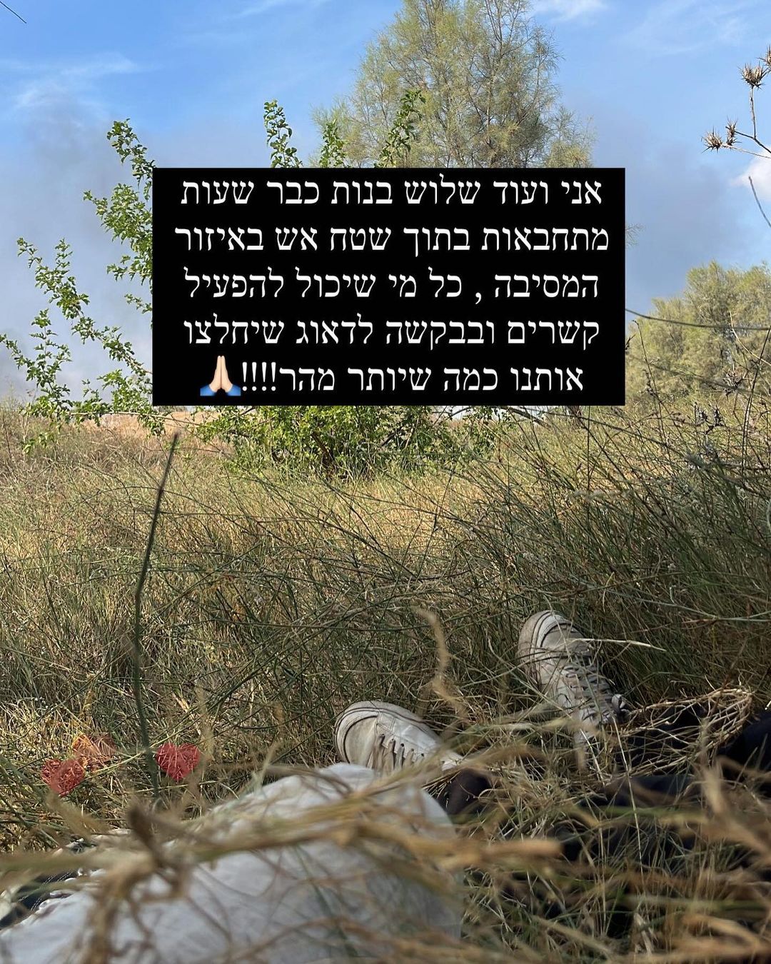 Instagram story uploaded by Lior O. just before her phone battery died