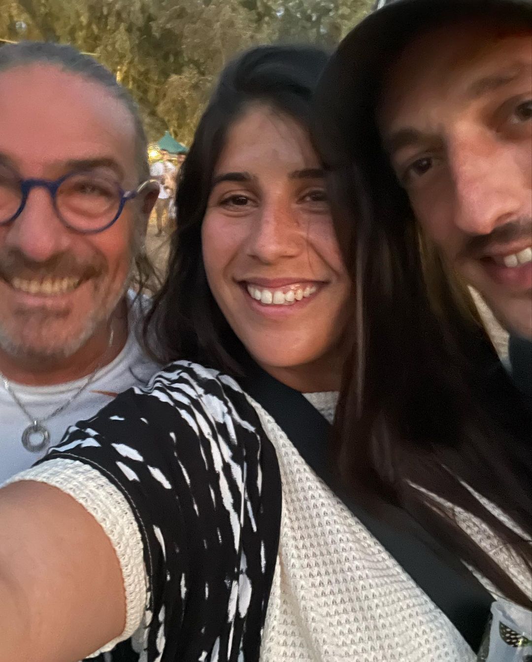 Danielle S with her husband and father