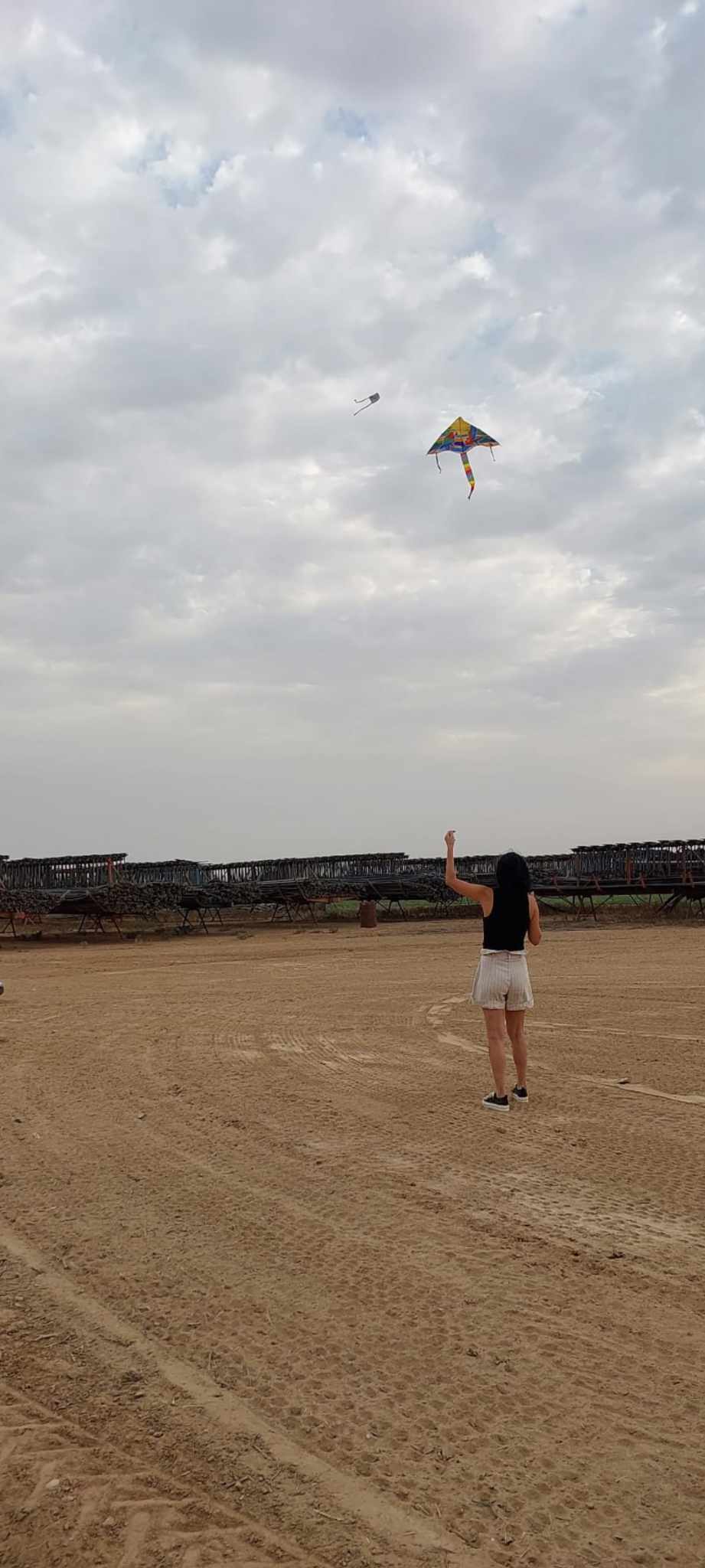 Katy L. flies kites
