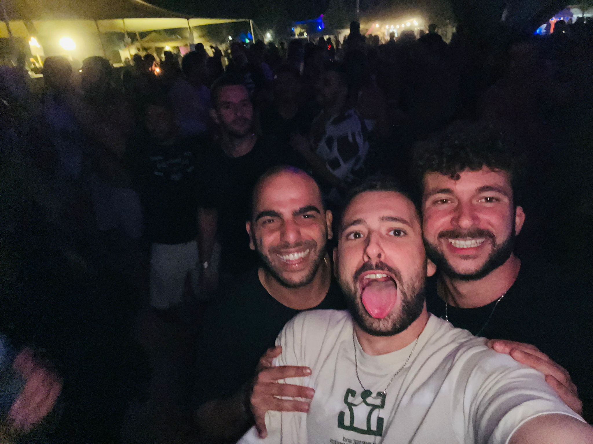Dor E with his brother and friend at nova festival