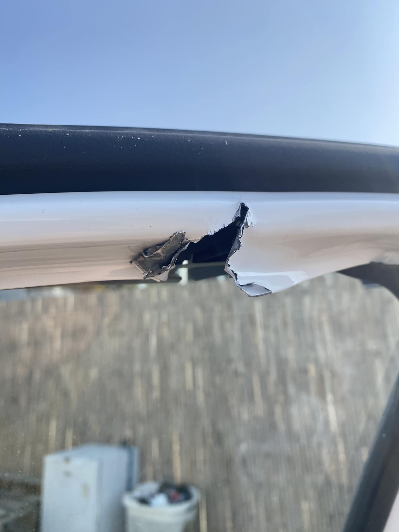 a bullet that hit the car