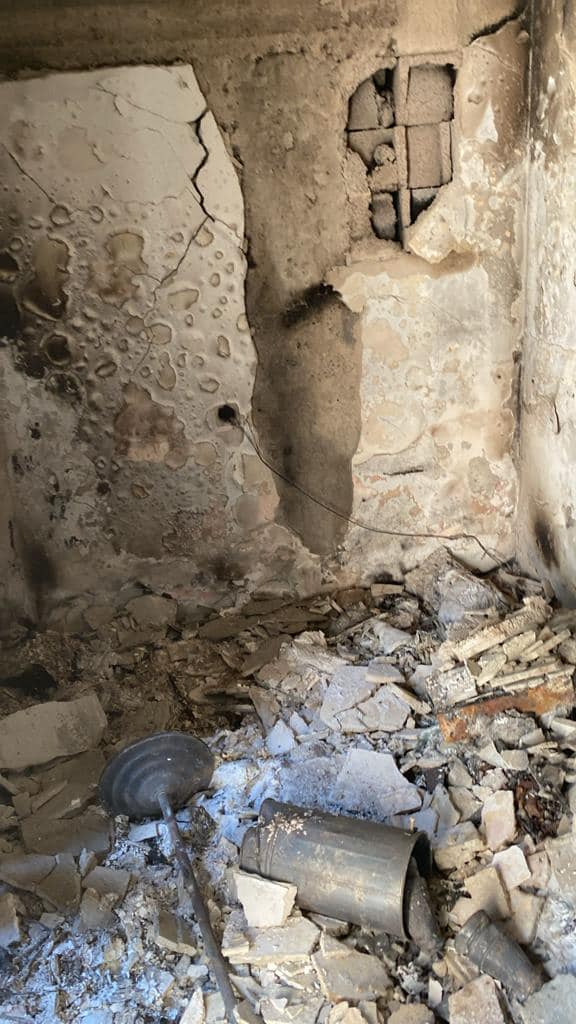 destroyed walls