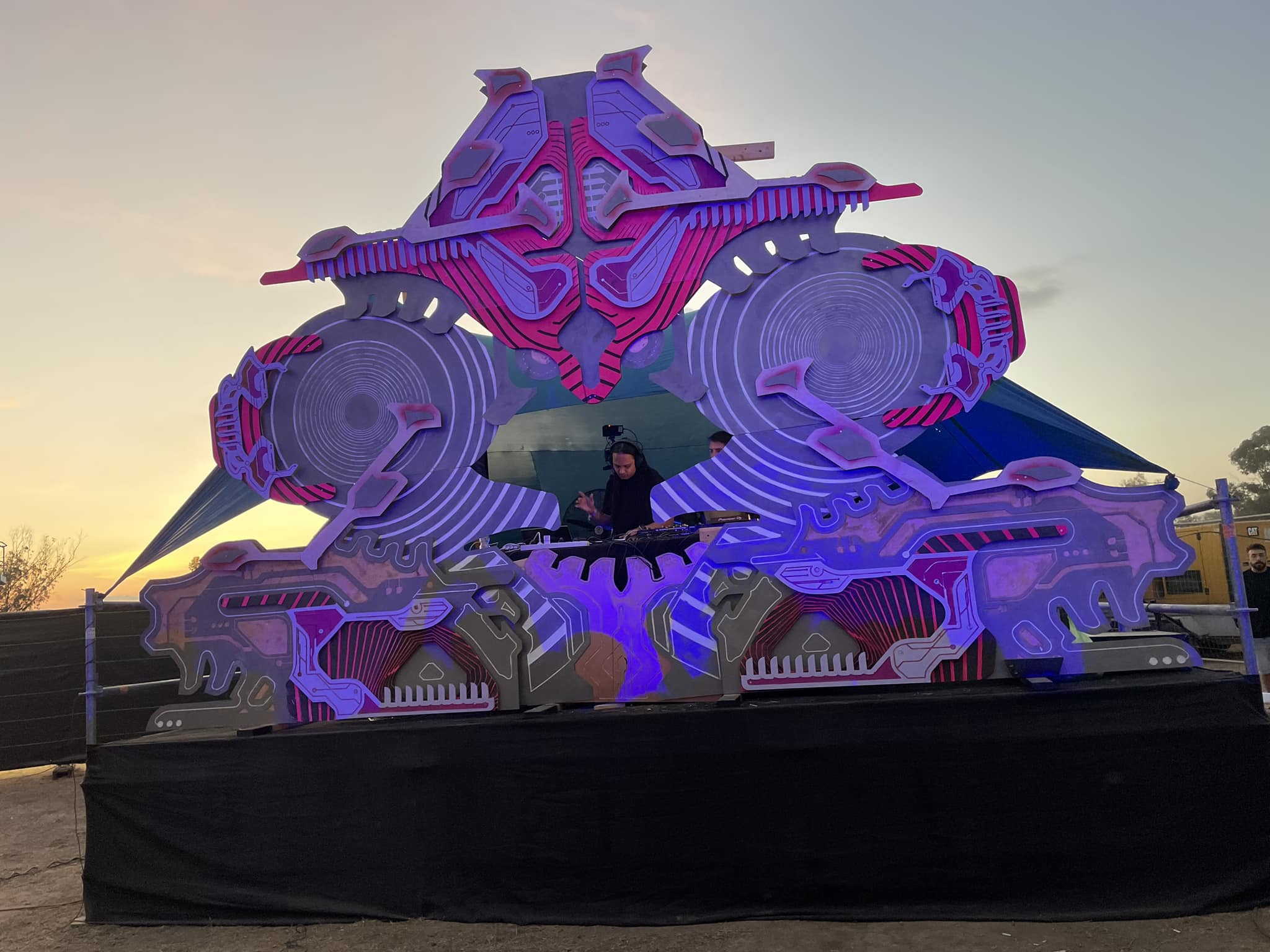 The stage with the DJ at Nova Festival