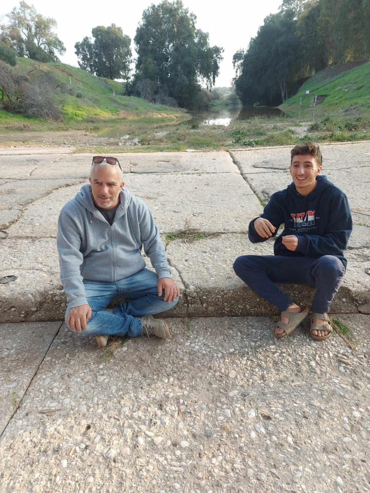 Noam G with his son Amit